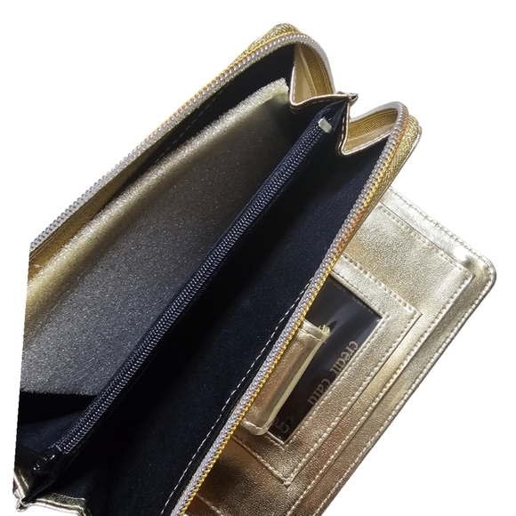 Denim and gold NWT wallet clutch - Picture 4 of 4